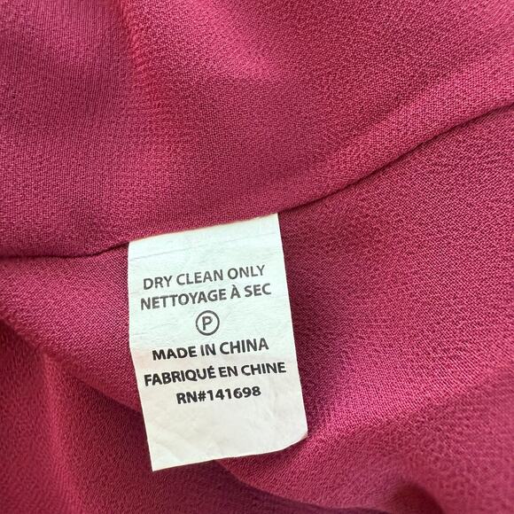 NWT Ramy Brook Ellin Dress Small Shimmer Red Velvet Halter Neck Cocktail Party - Picture 9 of 9